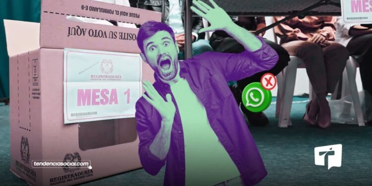 Mensaje falso que circula con el nombre de jurados de votación para confundir a los ciudadanos antes de las elecciones. Foto: Internet/ Composición: TendenciaSocial.com