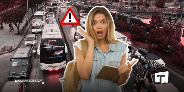 Trancones en Bogotá por obras en la Autopista sur 2026.