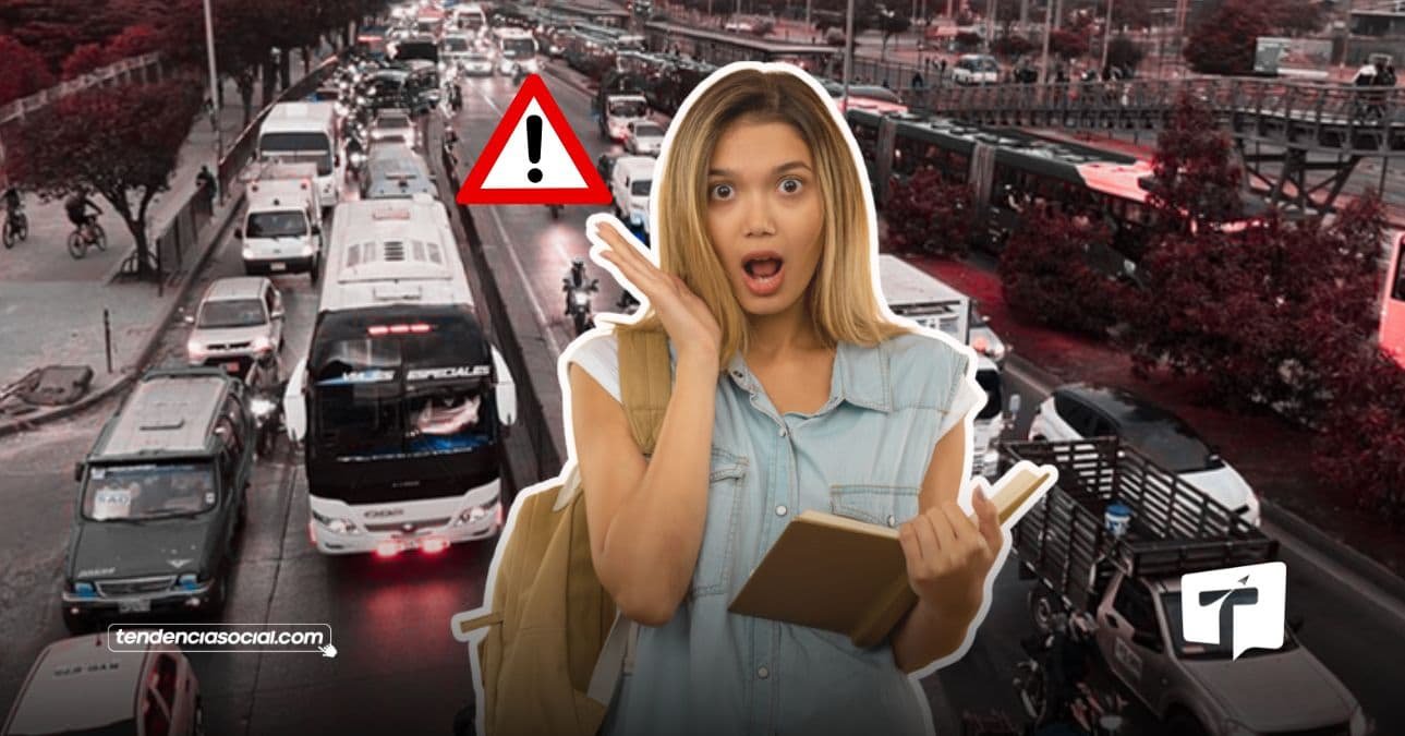 Trancones en Bogotá por obras en la Autopista sur 2026.