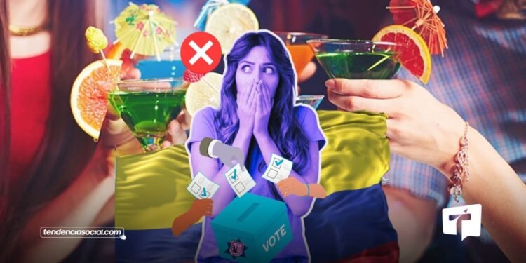 Ley seca 8 de marzo elecciones en Colombia 2026.