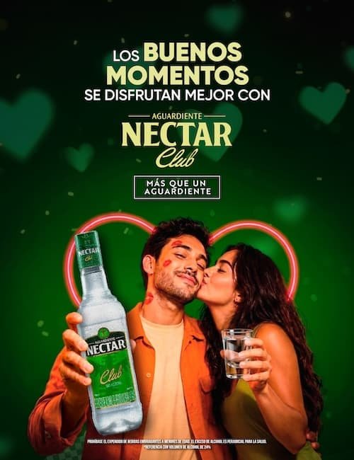 Aguardiente N&eacute;ctar Amor y Amistad Tendencia Social